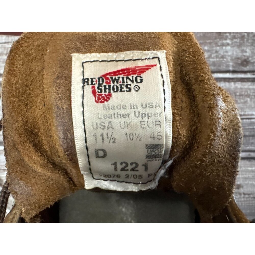 Red Wing 1221 Chukka Boot size 11.5 D made in USA Vintage - Picture 9 of 9